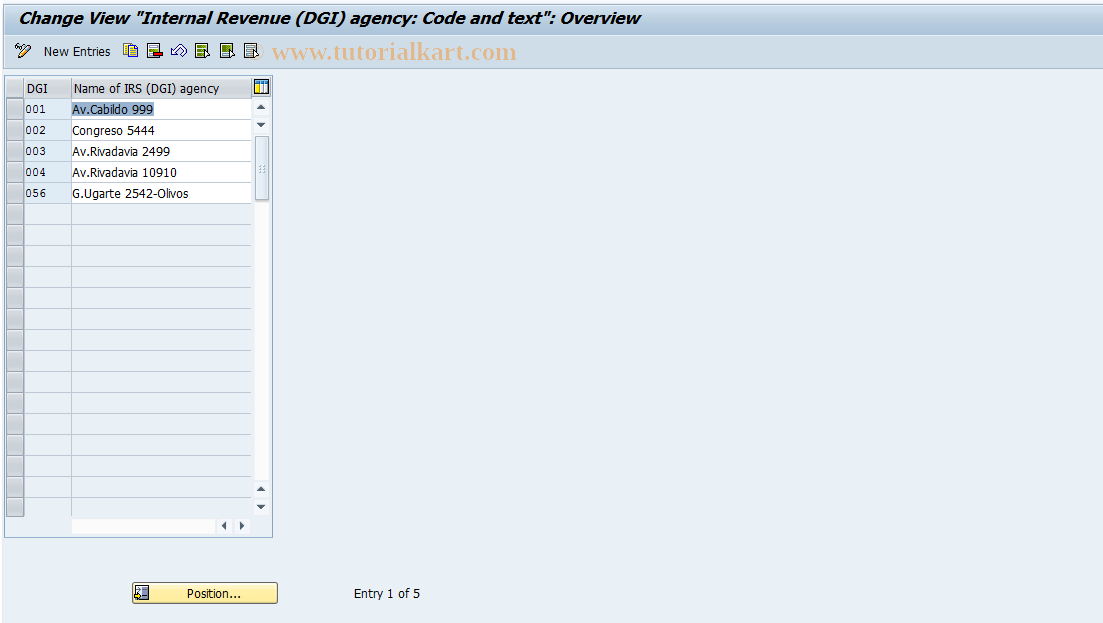 SAP TCode S_AHR_61006675 - IMG-Activity: OHAARTX008