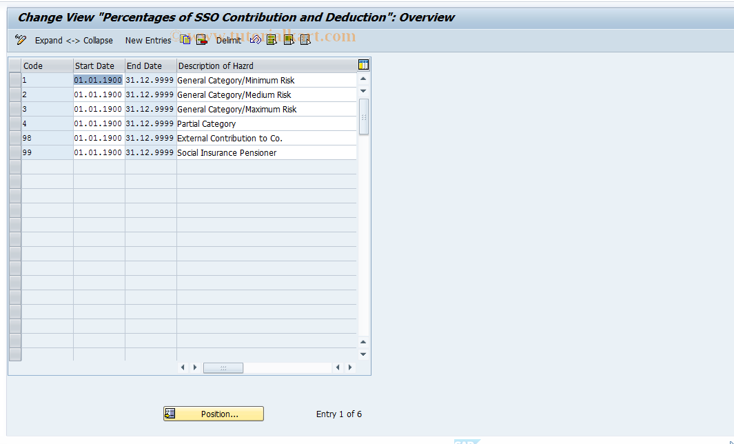 SAP TCode S_AHR_61006676 - IMG-Activity: OHAVESI502