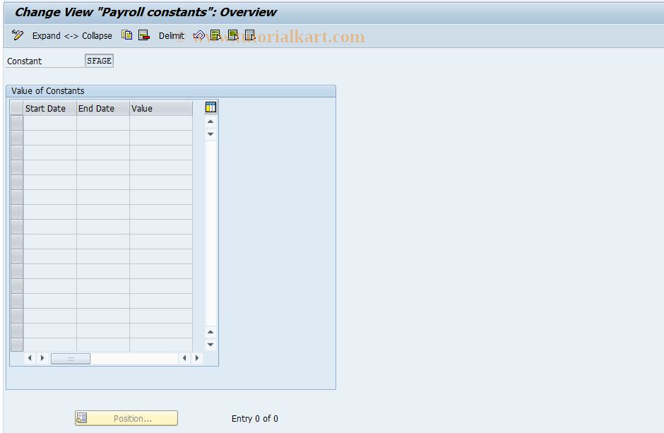 SAP TCode S_AHR_61006680 - IMG activity: OHABR_SF002