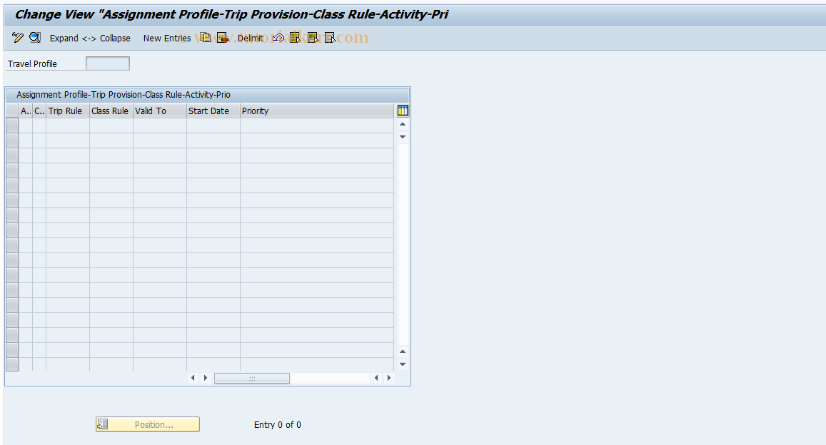 SAP TCode S_AHR_61006705 - IMG Activity: OFTP_PR_003_02