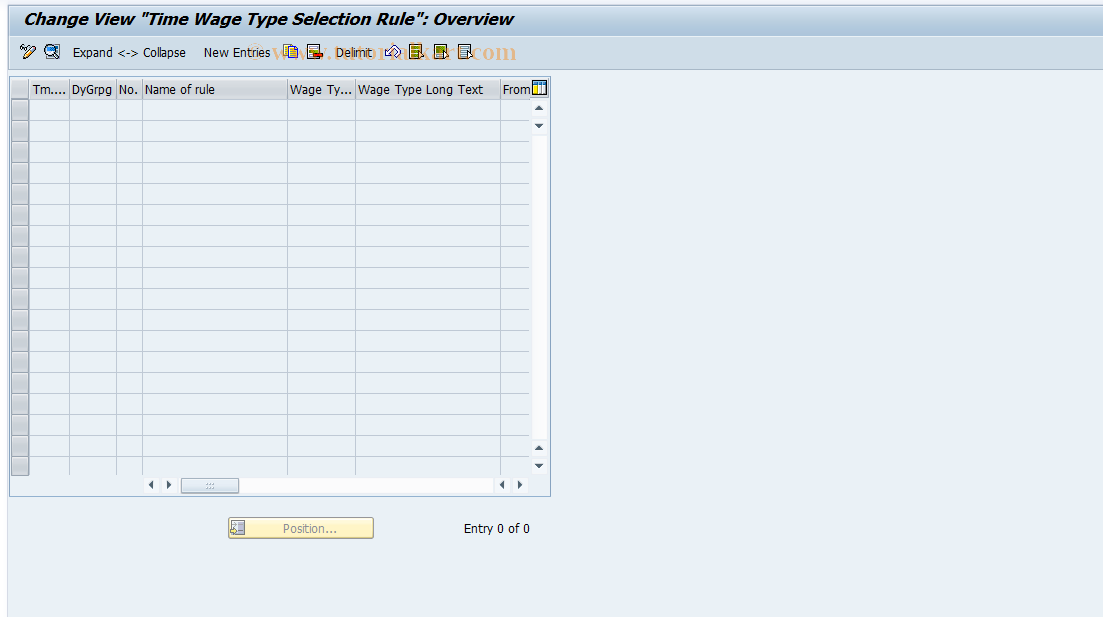 SAP TCode S_AHR_61006730 - IMG-Activity: OHAVE_TI362