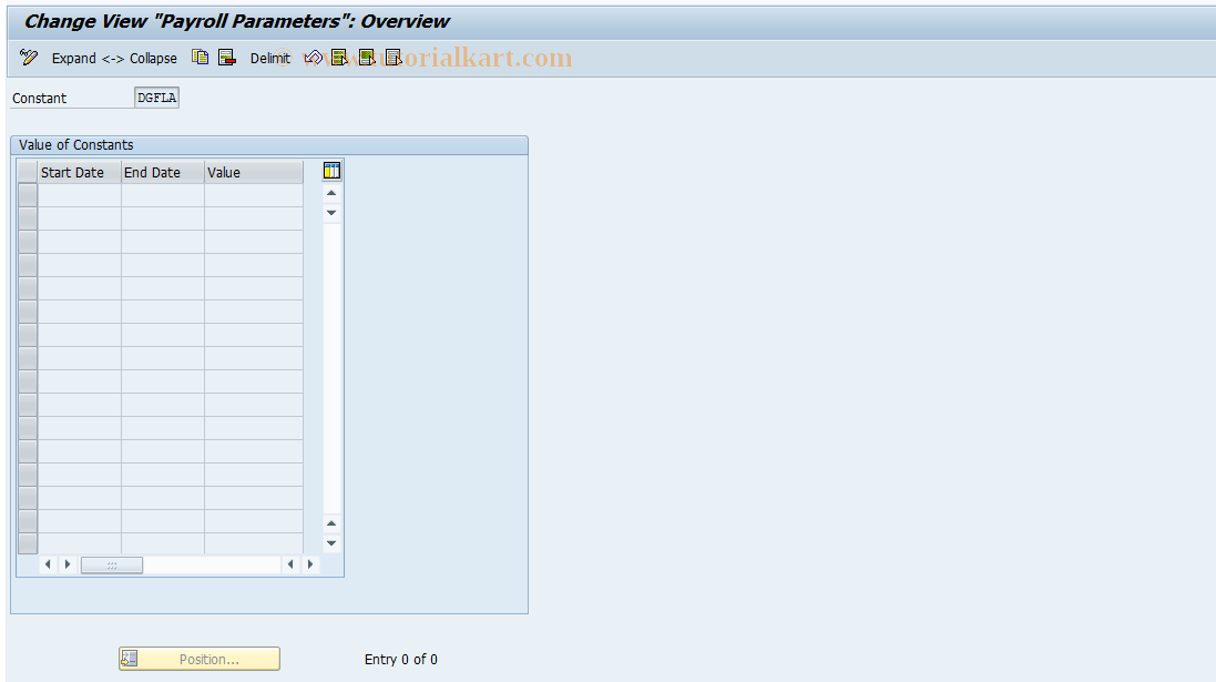 SAP TCode S_AHR_61006751 - IMG Activity: OHAA430