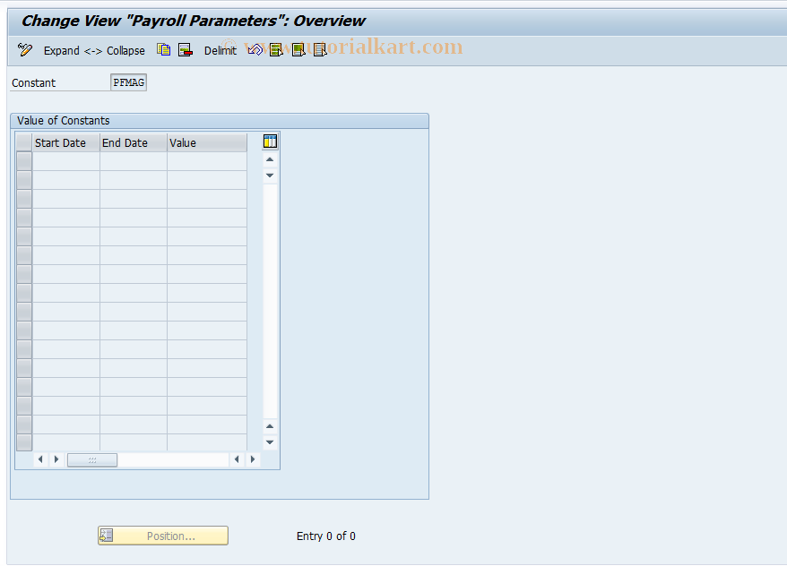 SAP TCode S_AHR_61006761 - IMG Activity: OHAA651A