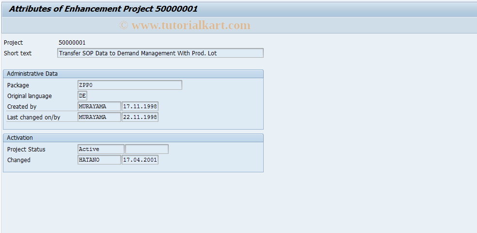 SAP TCode S_AHR_61006763 - IMG-Activity: OHAARCE007