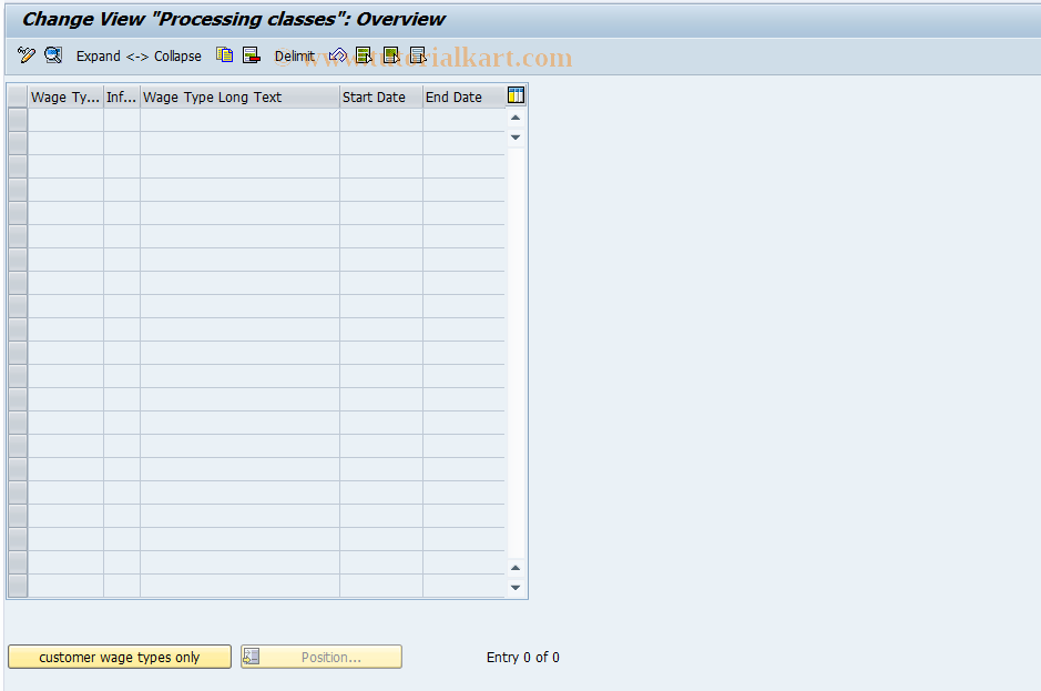 SAP TCode S_AHR_61006781 - IMG Activity: OHAASL001