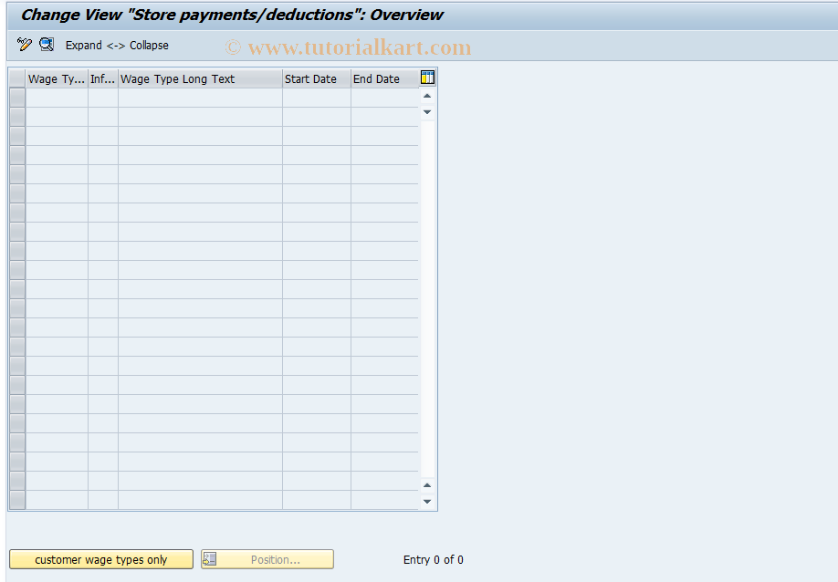 SAP TCode S_AHR_61006782 - IMG-Activity: OHAVE_SL002