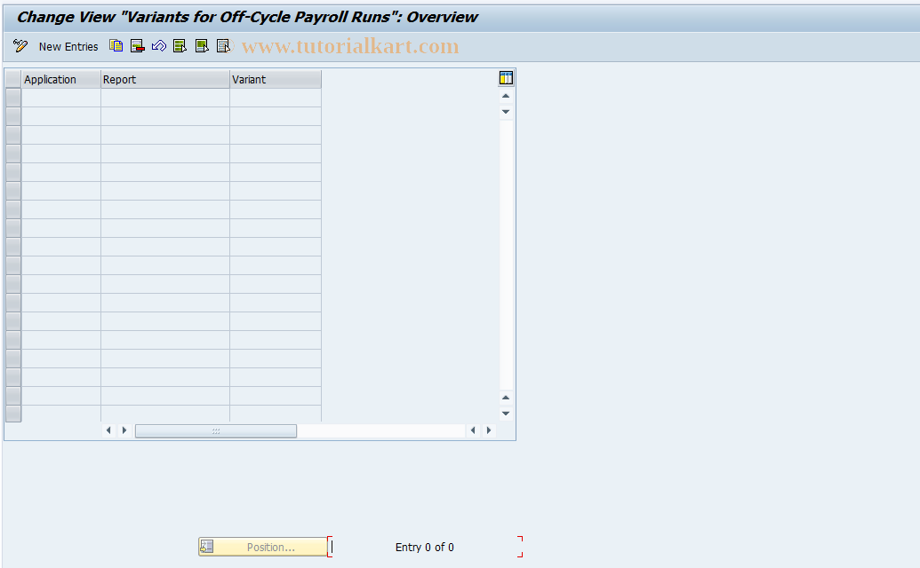 SAP TCode S_AHR_61006784 - IMG-Activity: OHAVE_OCV001
