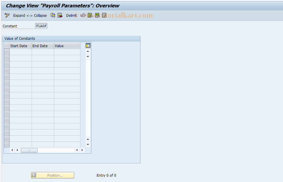 SAP TCode S_AHR_61006798 - IMG Activity: OHAA8020