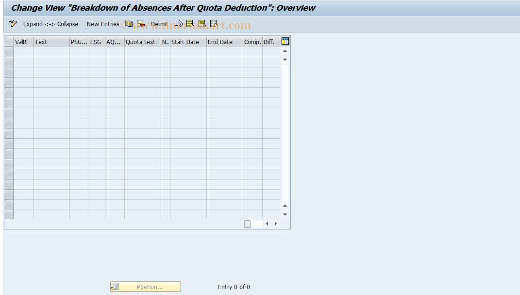 SAP TCode S_AHR_61006808 - IMG-Activity: OHAARAB201