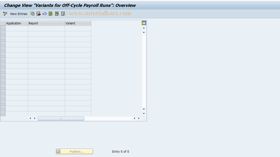 SAP TCode S_AHR_61006815 - IMG activity: OHABR_OCV001