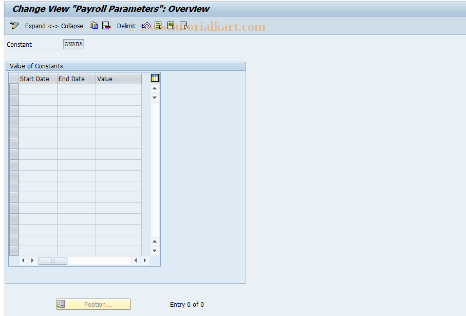 SAP TCode S_AHR_61006823 - IMG Activity: OHAA2053