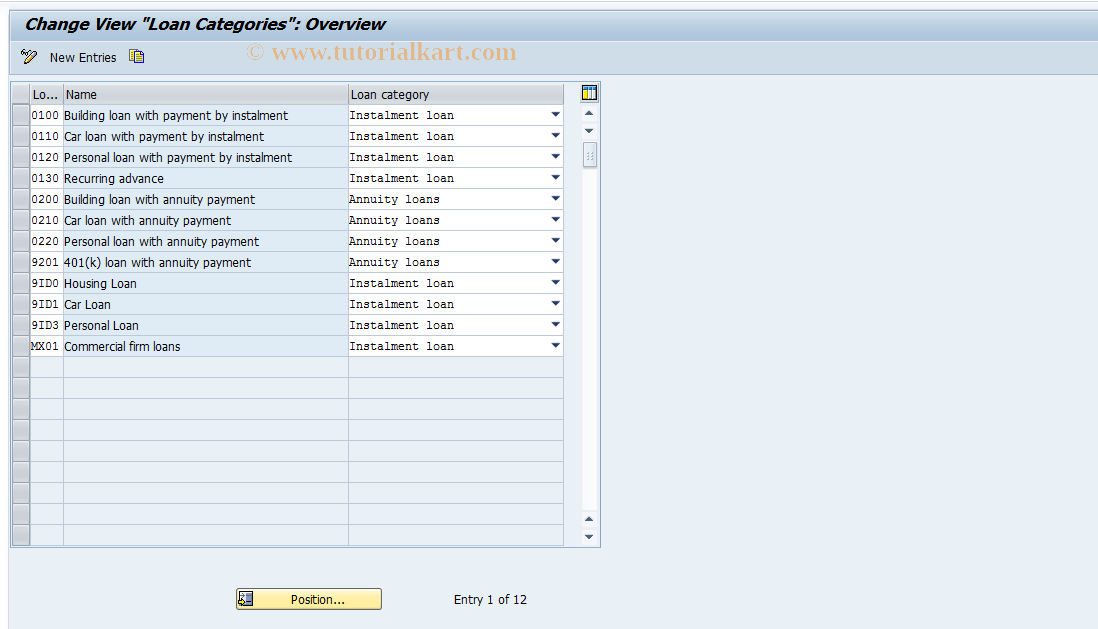 SAP TCode S_AHR_61006839 - IMG-Activity: OHAAR_DL032