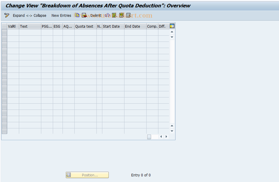 SAP TCode S_AHR_61006840 - IMG activity: OHABR_AB200