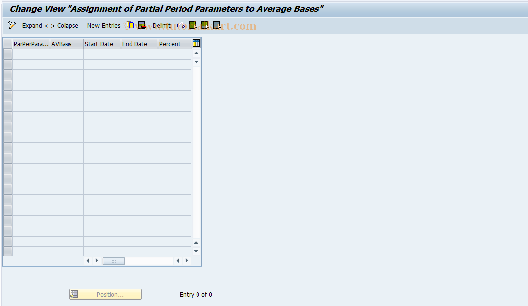 SAP TCode S_AHR_61006848 - IMG activity: OHABR_AV_2W