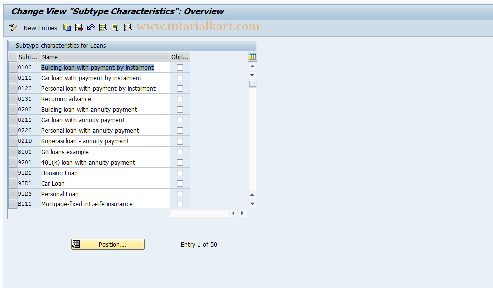 SAP TCode S_AHR_61006872 - IMG-Activity: OHAAR_DL031