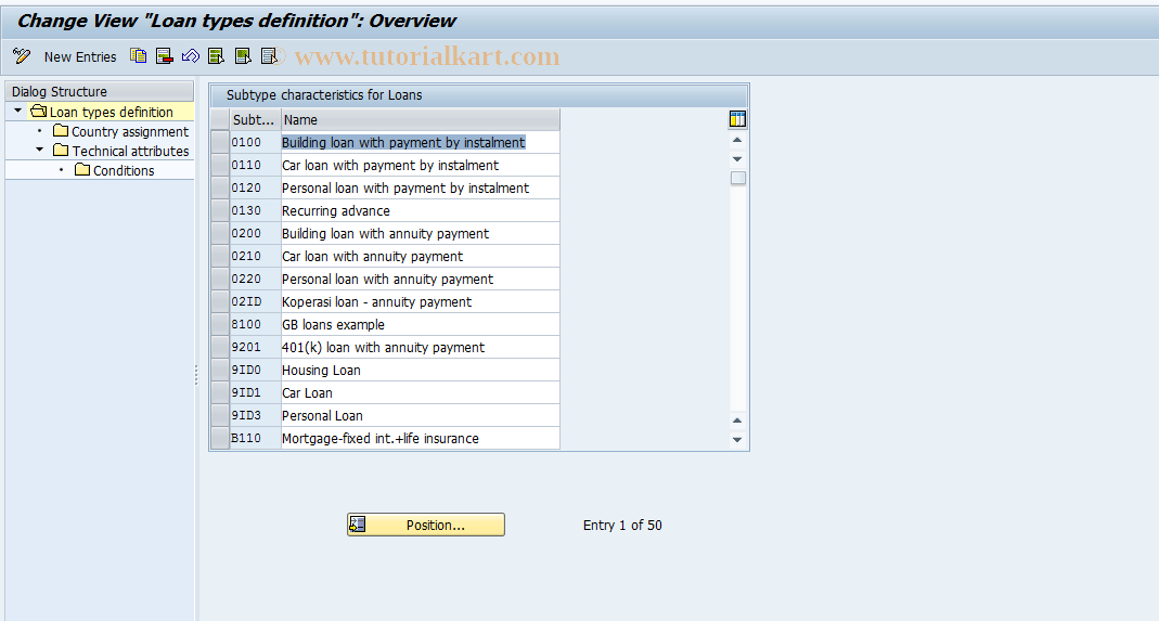 SAP TCode S_AHR_61006883 - IMG Activity: OHACDL031