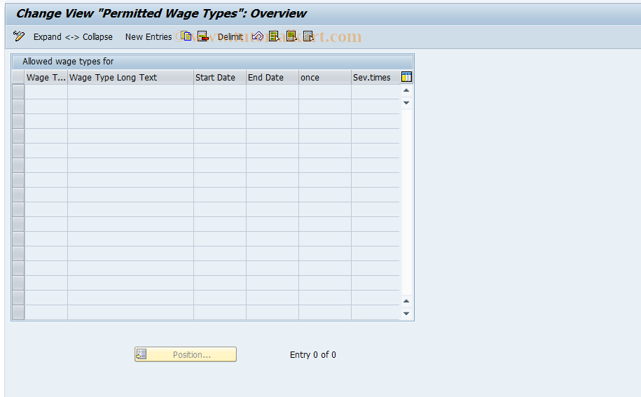 SAP TCode S_AHR_61006955 - Customizing Activity: OHAASZ223