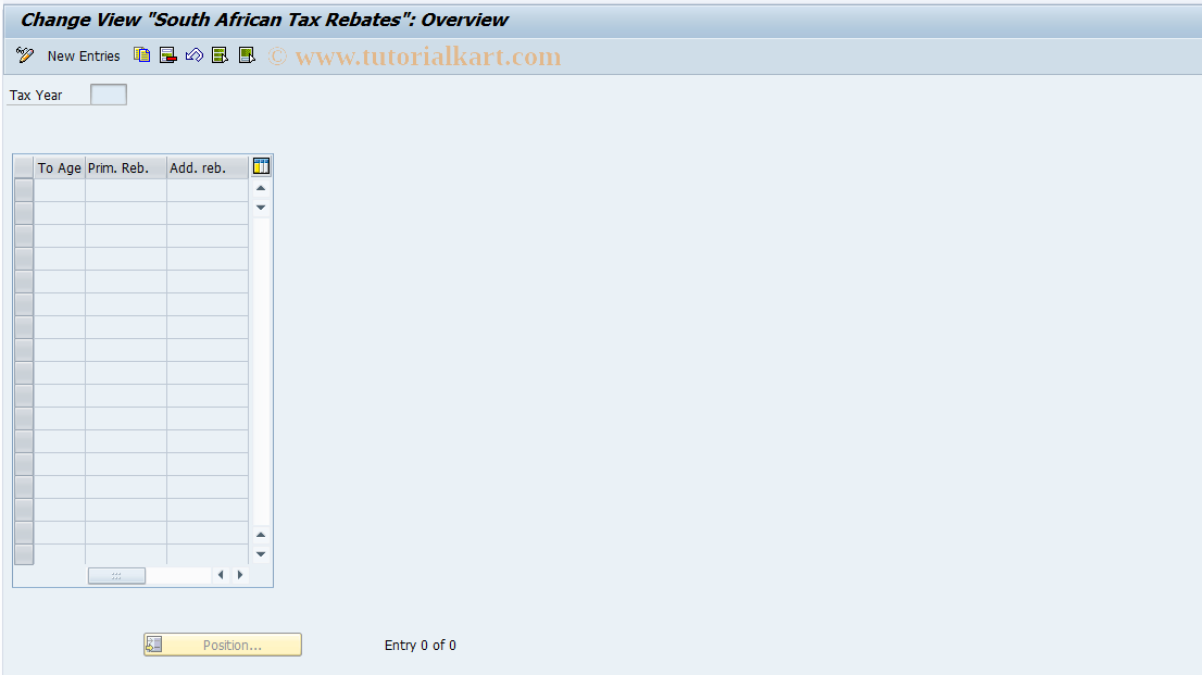 SAP TCode S_AHR_61006973 - IMG-Aktivität: OHAW2002