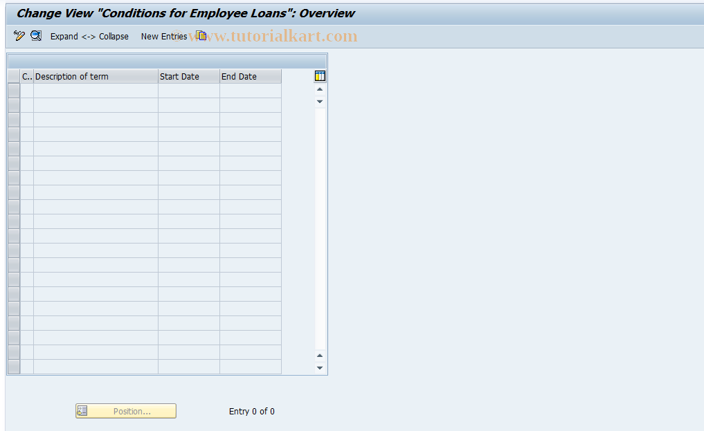 SAP TCode S_AHR_61006974 - IMG-Aktivität: OHAWDL034