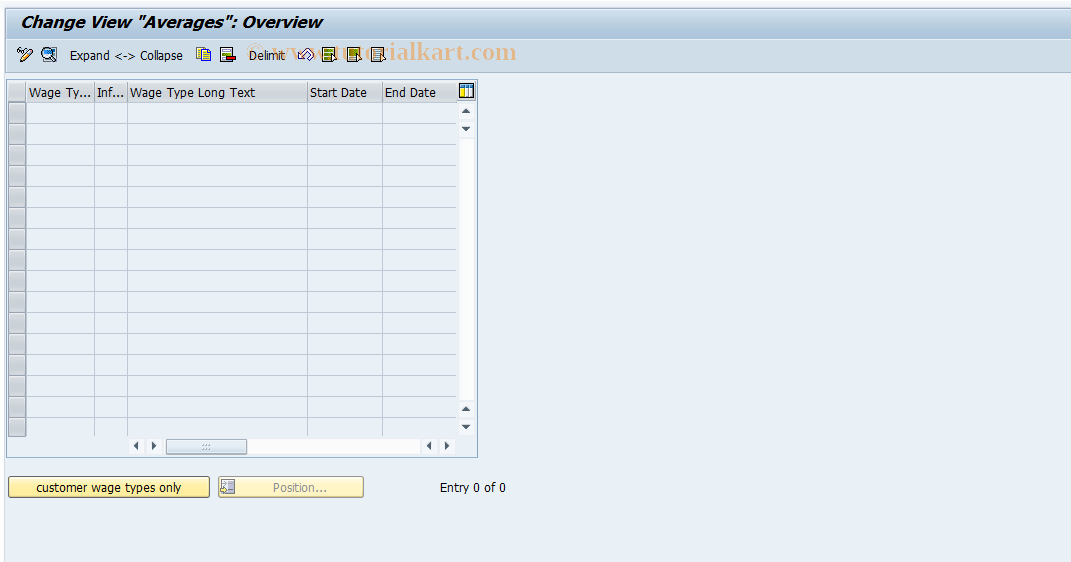 SAP TCode S_AHR_61007015 - IMG Activity: OHACUM213