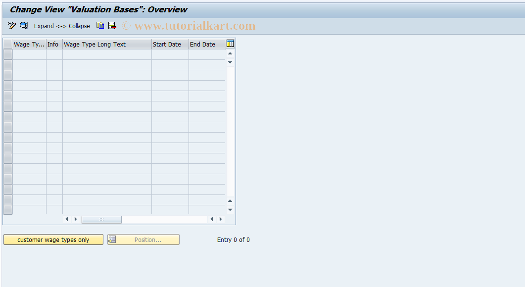 SAP TCode S_AHR_61007037 - IMG Activity: OHACBW019