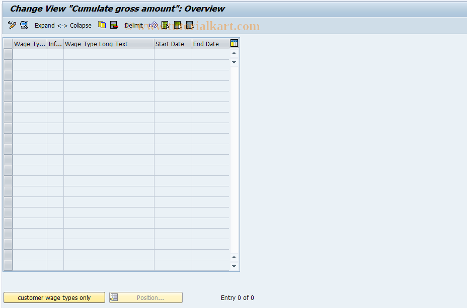 SAP TCode S_AHR_61007061 - IMG Activity: OHACBR000