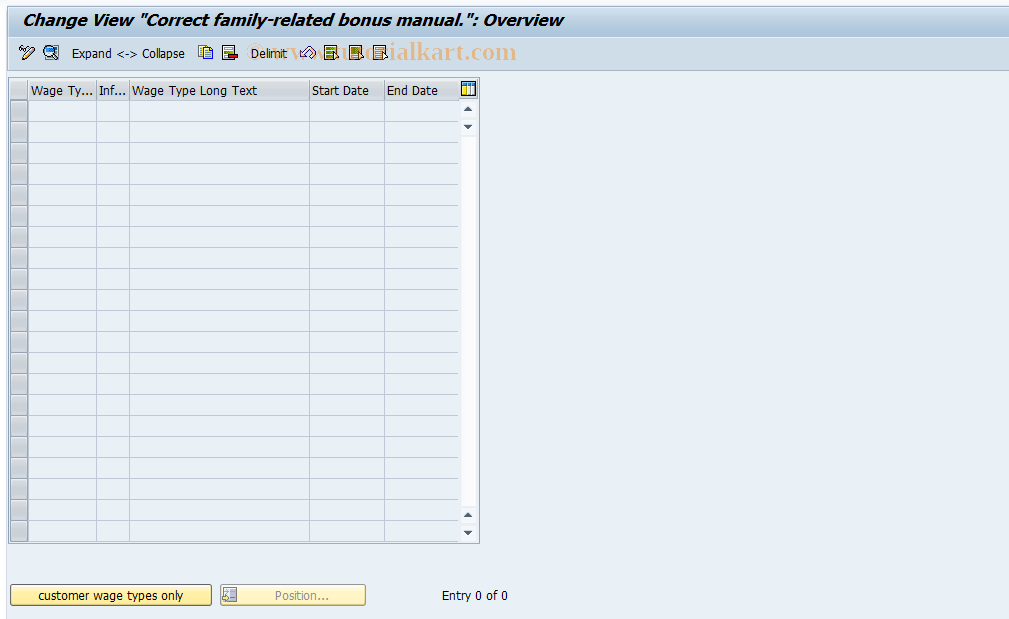 SAP TCode S_AHR_61007078 - IMG Activity: OHACFZ080