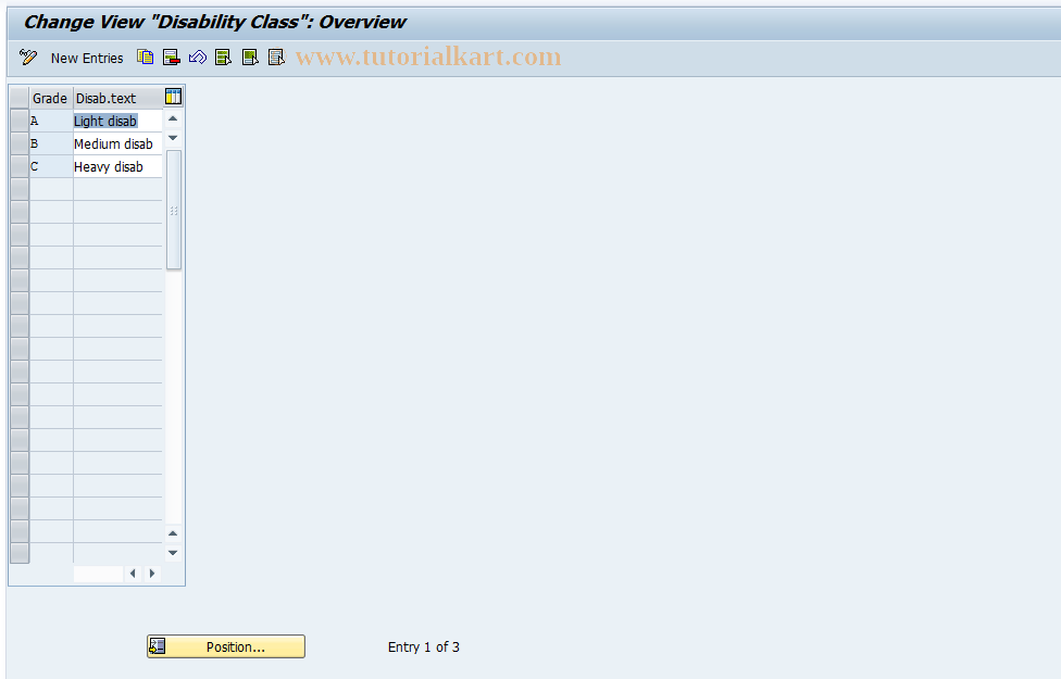 SAP TCode S_AHR_61007134 - IMG-Aktivität: OHATW_LI120