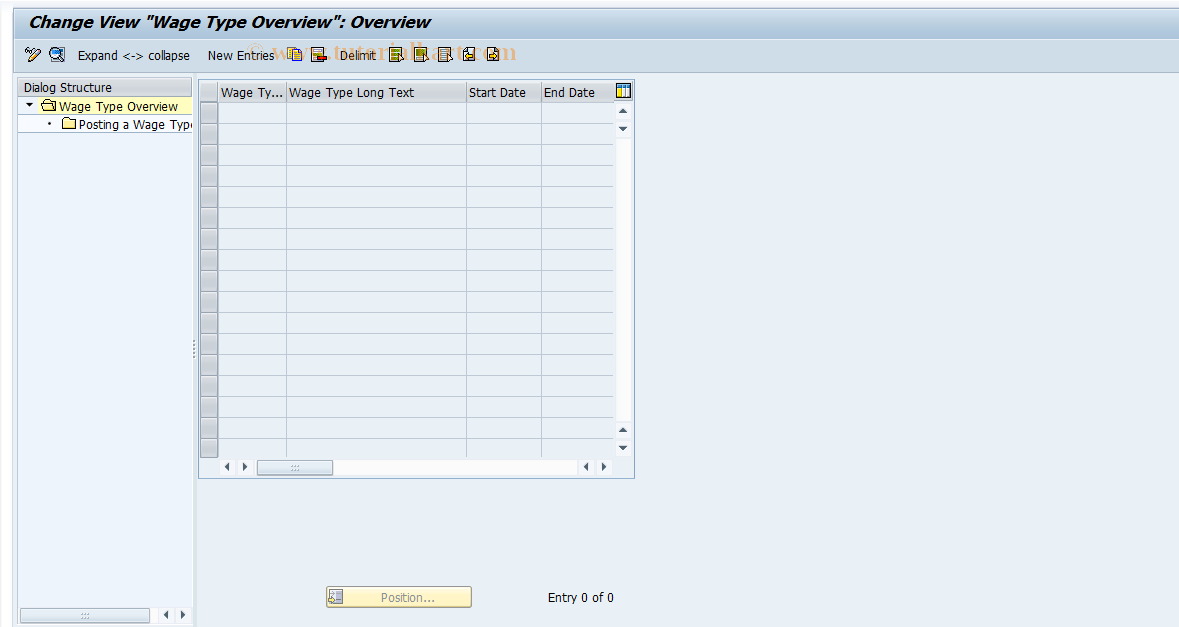 SAP TCode S_AHR_61007166 - IMG-Aktivität: OHARRI031