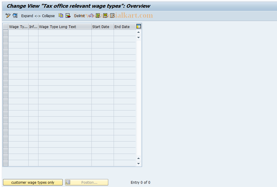 SAP TCode S_AHR_61007182 - IMG activity: OHAE0013