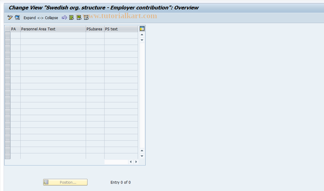 SAP TCode S_AHR_61007183 - IMG-Aktivität: OHASEC003