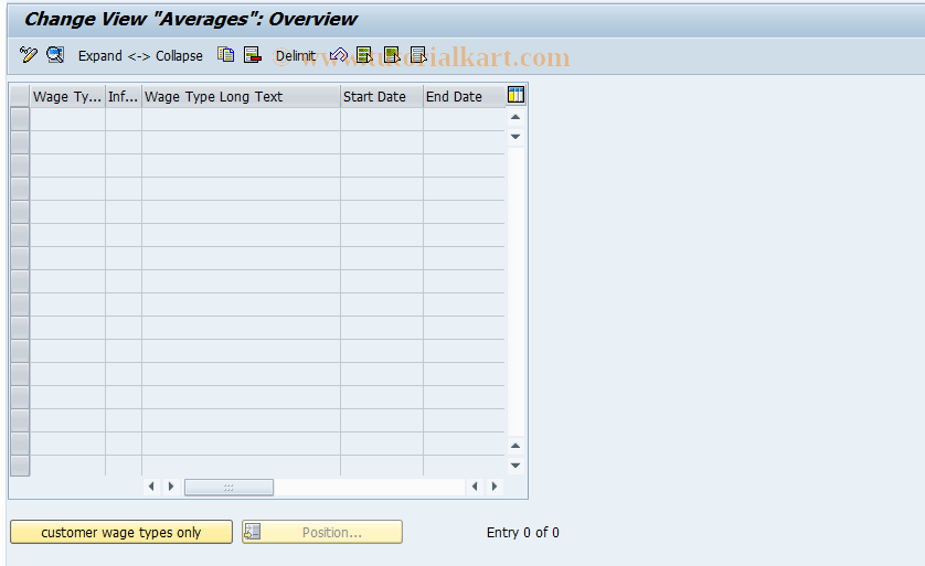 SAP TCode S_AHR_61007191 - IMG-Aktivität: OHARAVBAS