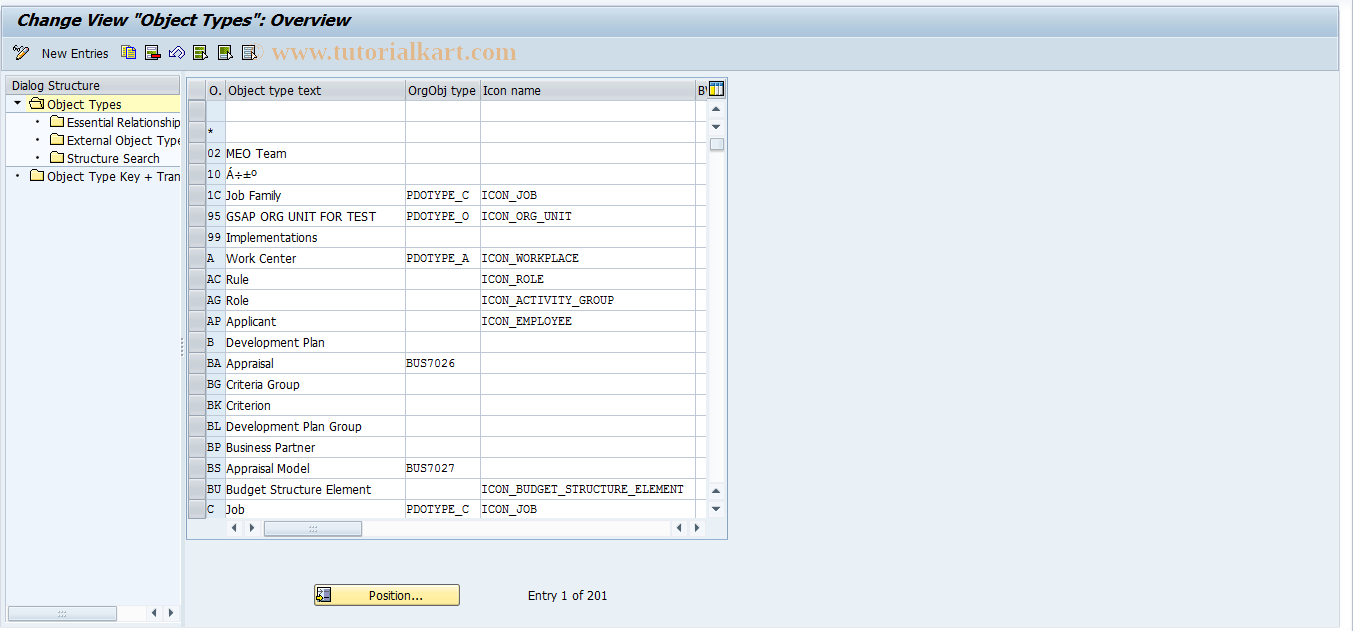 SAP TCode S_AHR_61007216 - IMG Activity: SIMG_FMENUOHP2OOOT