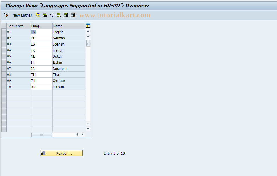 SAP TCode S_AHR_61007221 - IMG Activity: SIMG_FMENUOHP2OOLG