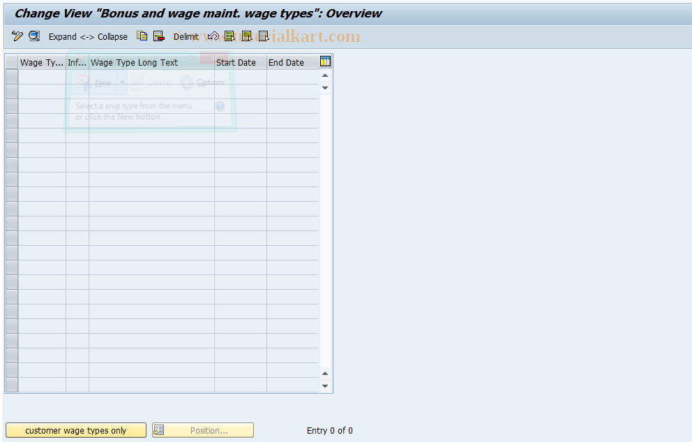 SAP TCode S_AHR_61007239 - IMG activity: OHAE0018D