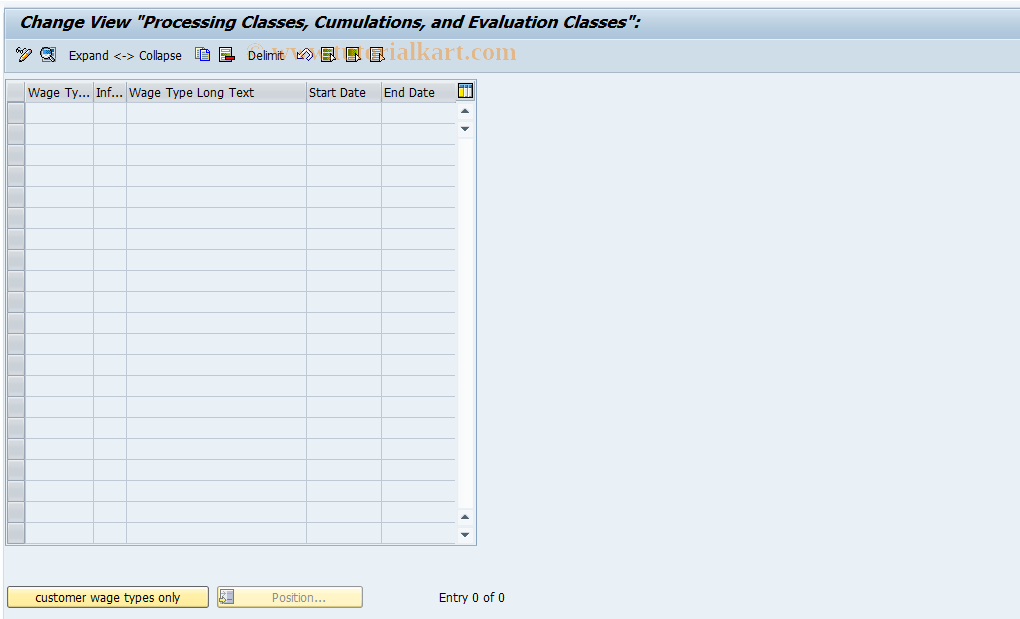 SAP TCode S_AHR_61007275 - IMG-Aktivität: OHARAP130