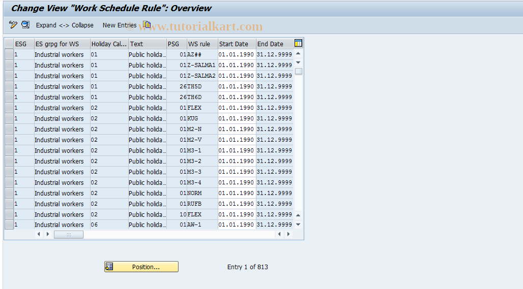 SAP TCode S_AHR_61007296 - IMG-Aktivität: OHASE_TI321