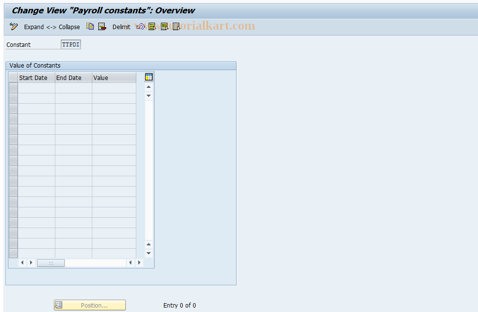 SAP TCode S_AHR_61007328 - IMG activity: OHAE0031A