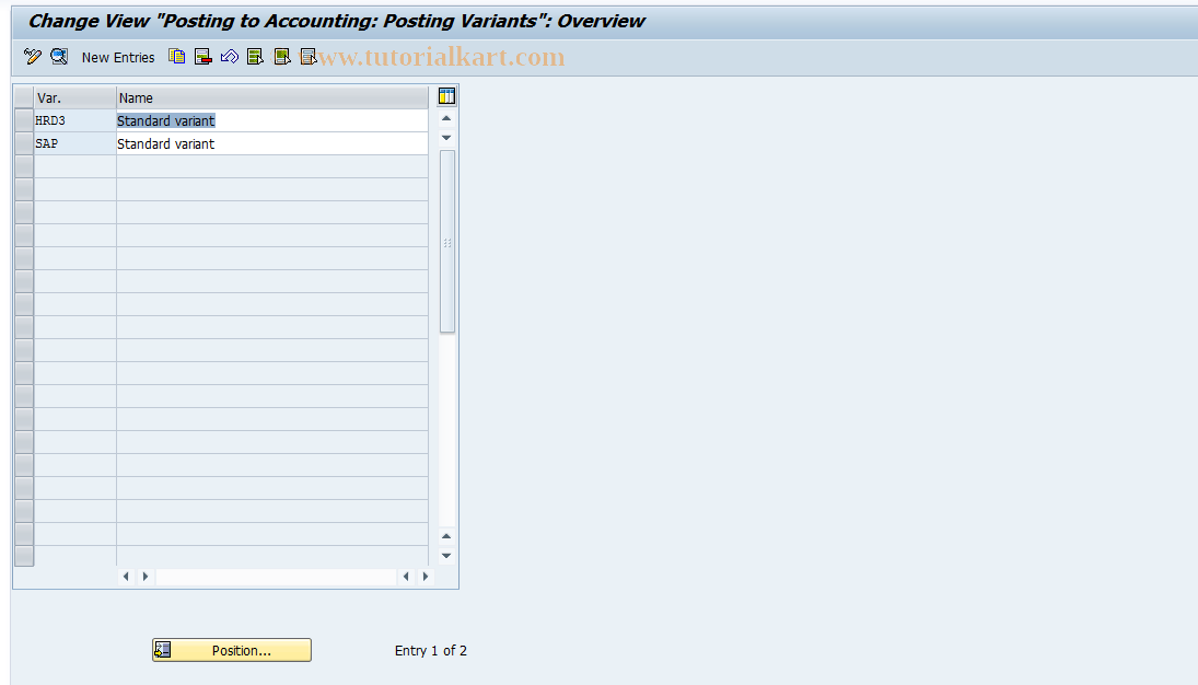 SAP TCode S_AHR_61007335 - IMG-Aktivität: OHAPH_RI071