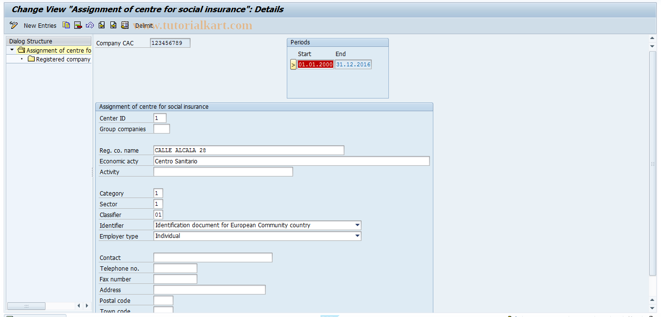 SAP TCode S_AHR_61007344 - IMG activity: OHAE0044