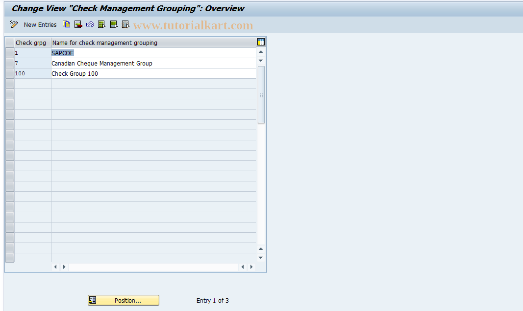 SAP TCode S_AHR_61007388 - IMG-Aktivität: OHANZOCRP01