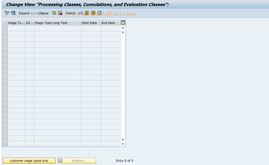 SAP TCode S_AHR_61007433 - IMG-Aktivität: OHANZSUP000