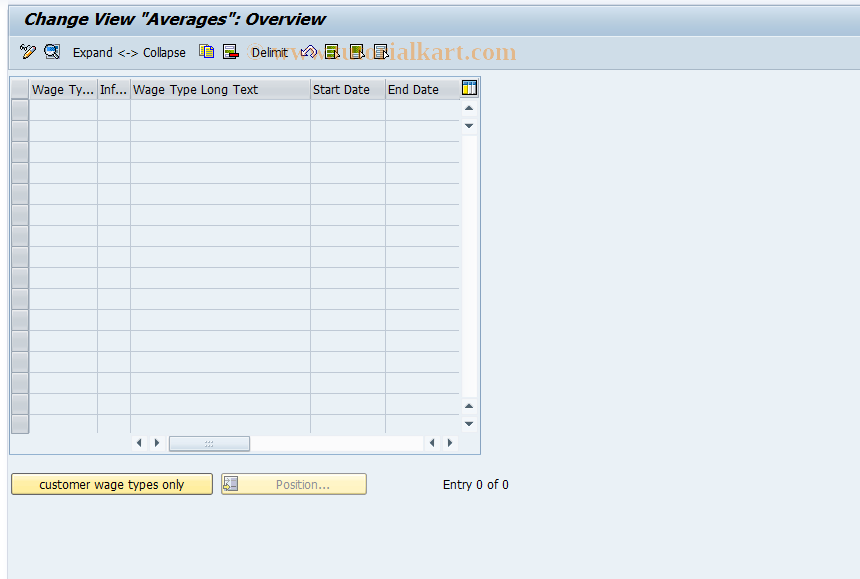 SAP TCode S_AHR_61007440 - IMG-Aktivität: OHASE_AVBAS