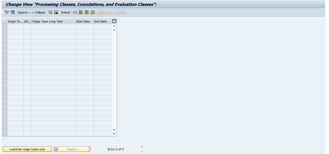 SAP TCode S_AHR_61007446 - IMG-Aktivität: OHANZSUP002