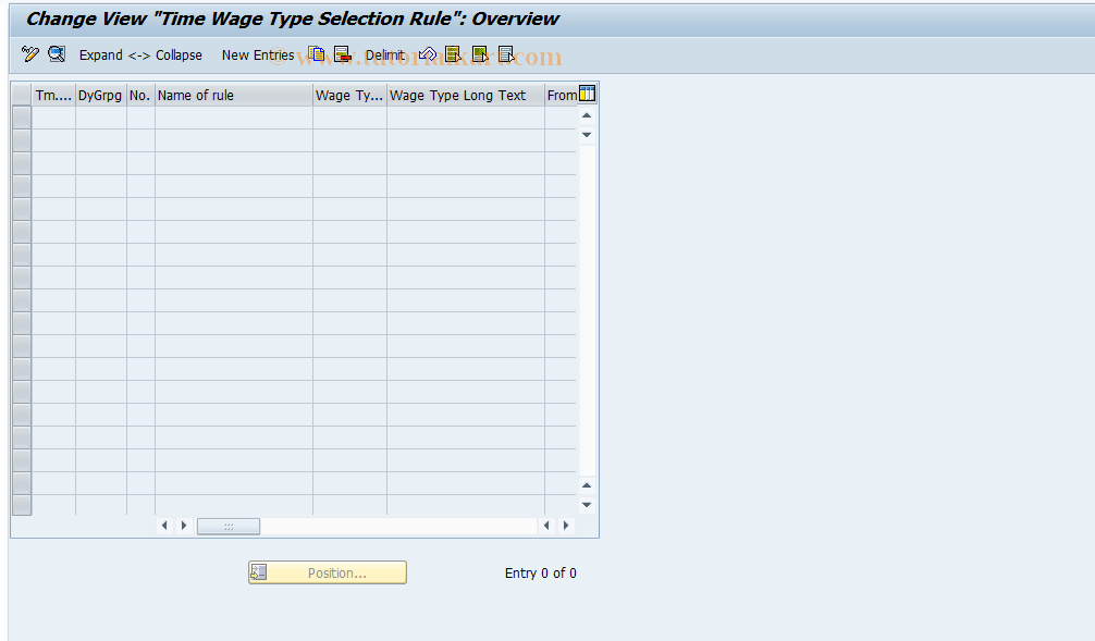 SAP TCode S_AHR_61007487 - IMG-Aktivität: OHAVTI362