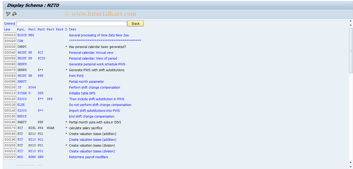 SAP TCode S_AHR_61007492 - IMG-Aktivität: OHANZTI210