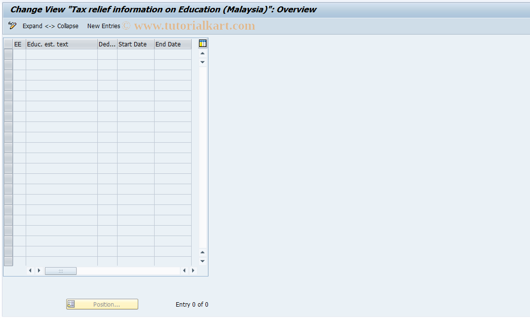 SAP TCode S_AHR_61007499 - IMG-Aktivität: OHALTX160