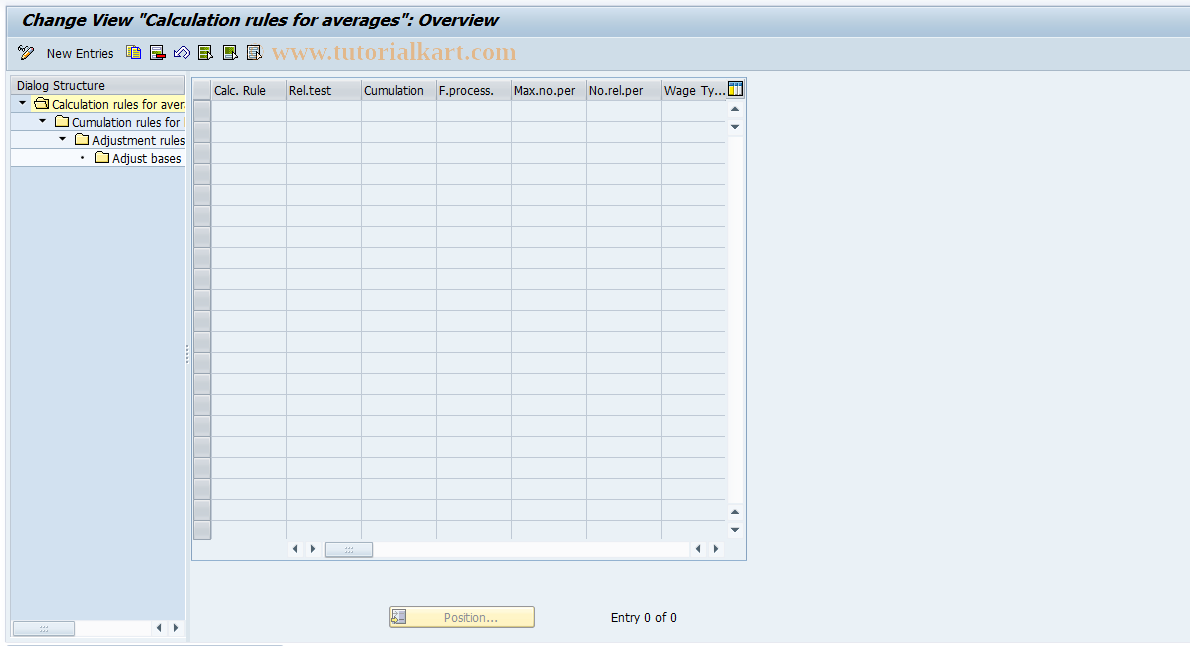 SAP TCode S_AHR_61007515 - IMG Activity: OHAEAV511B