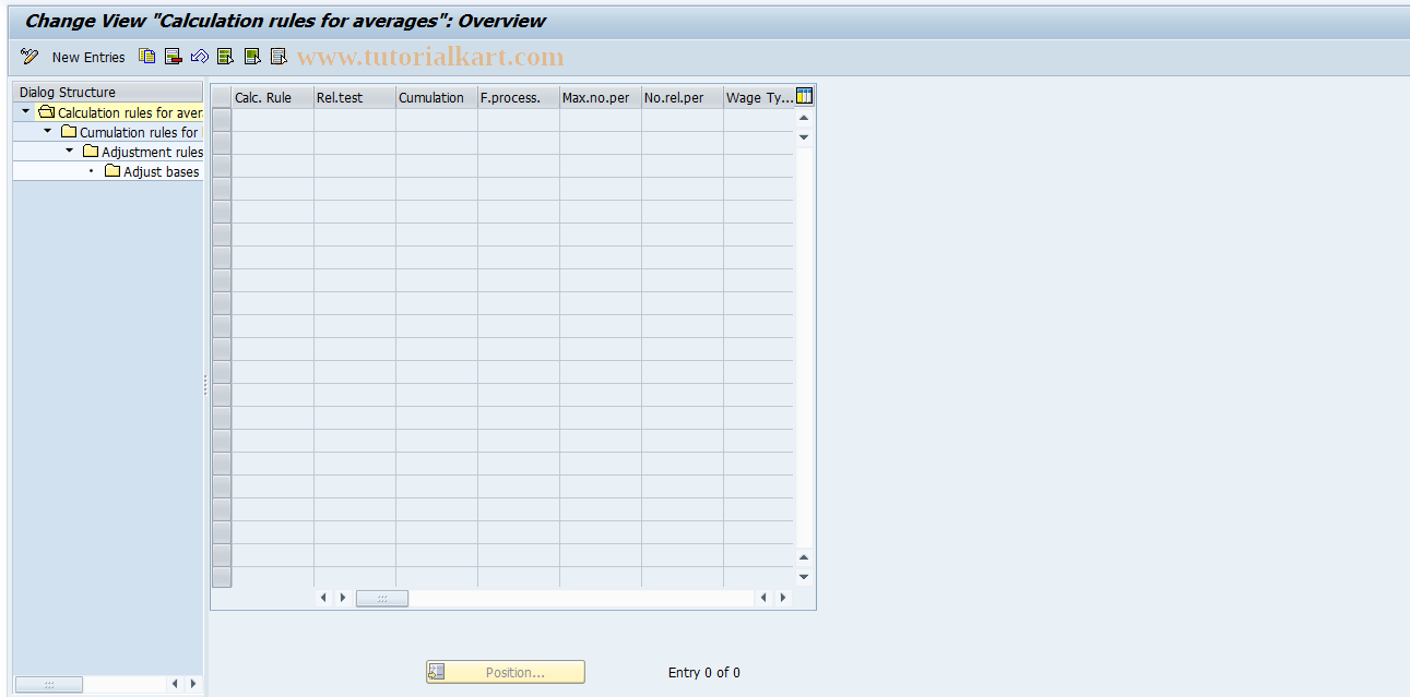 SAP TCode S_AHR_61007516 - IMG-Aktivität: OHANZAV511B