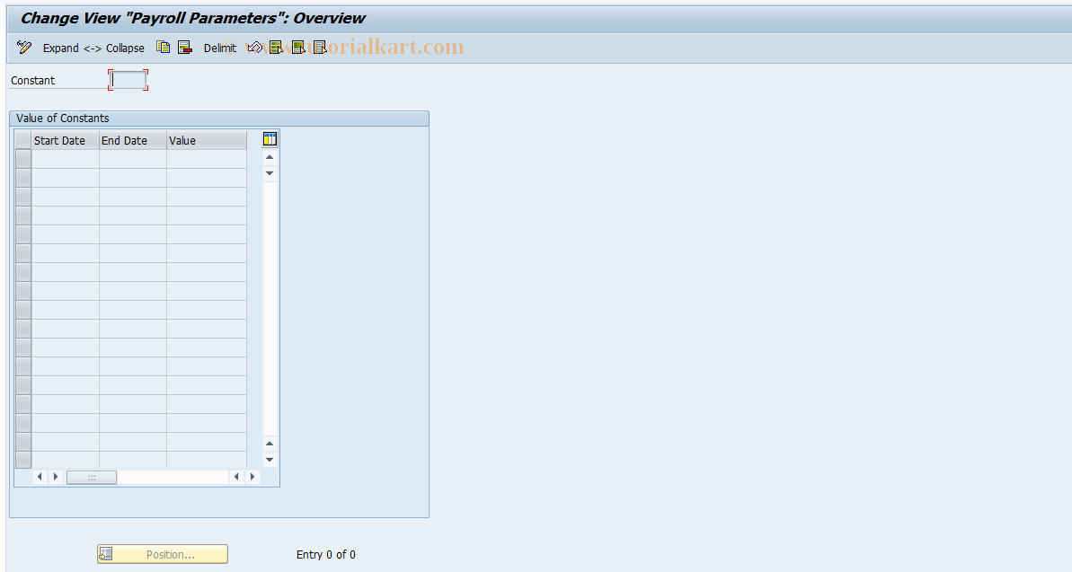 SAP TCode S_AHR_61007523 - IMG-Aktivität: OHALCL080